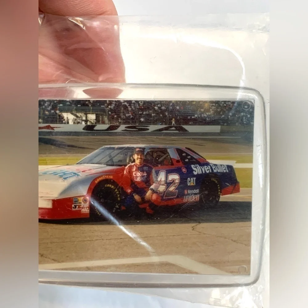 3 Vintage NASCAR Keychains NEW SEALED Kyle Petty Ernie Irvin Talladega Speedway